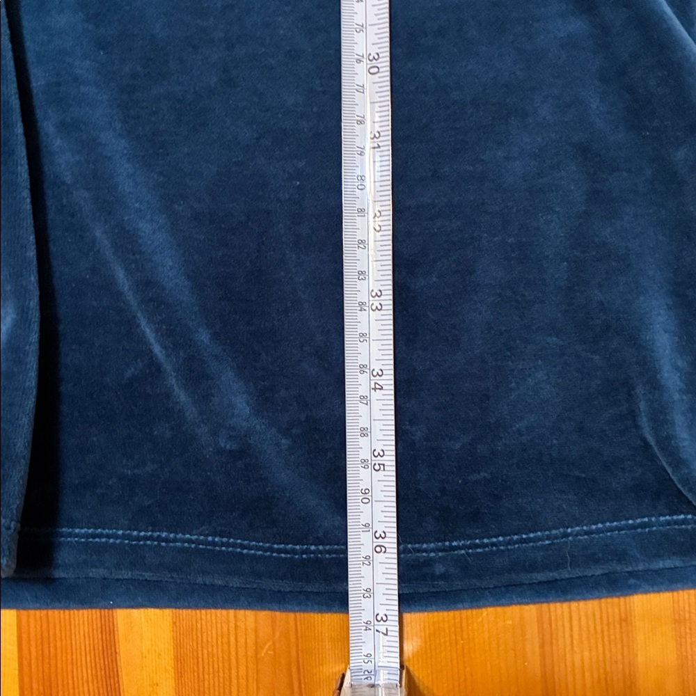 Talbots Teal Velour Dress - Picture 11 of 11